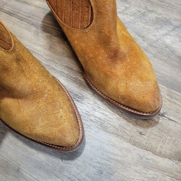 2/30 Muss & Cloud leather suede heeled boots - Picture 3 of 7